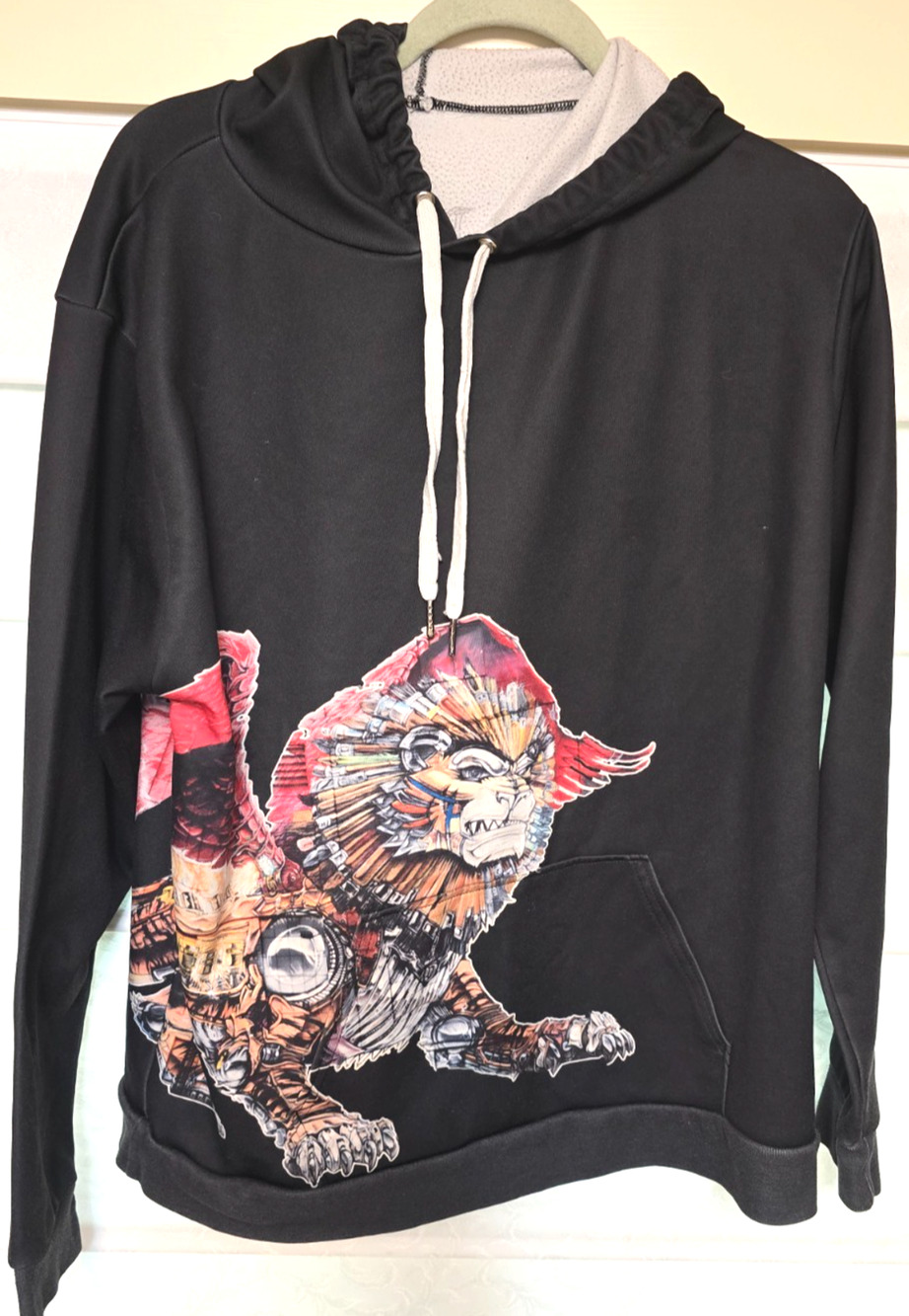 Detroit Design DNA Hoodie Mens Medium Black Kobie Solomon Artist Collab Graphic